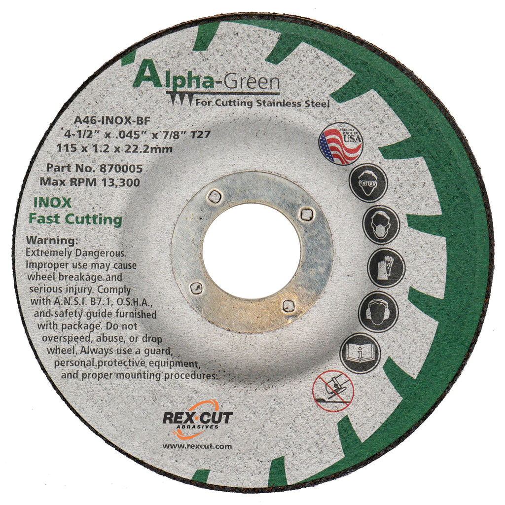 Stainless Steel & Nickel Alloys – Rex-Cut Abrasives