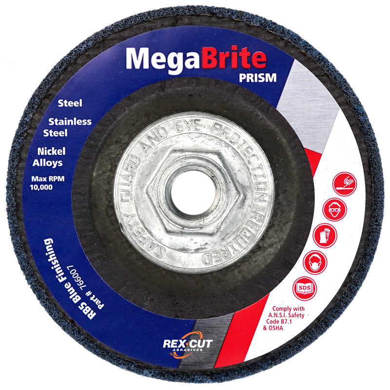 MegaBrite PRISM Type 27 Blue finishing disc 766007