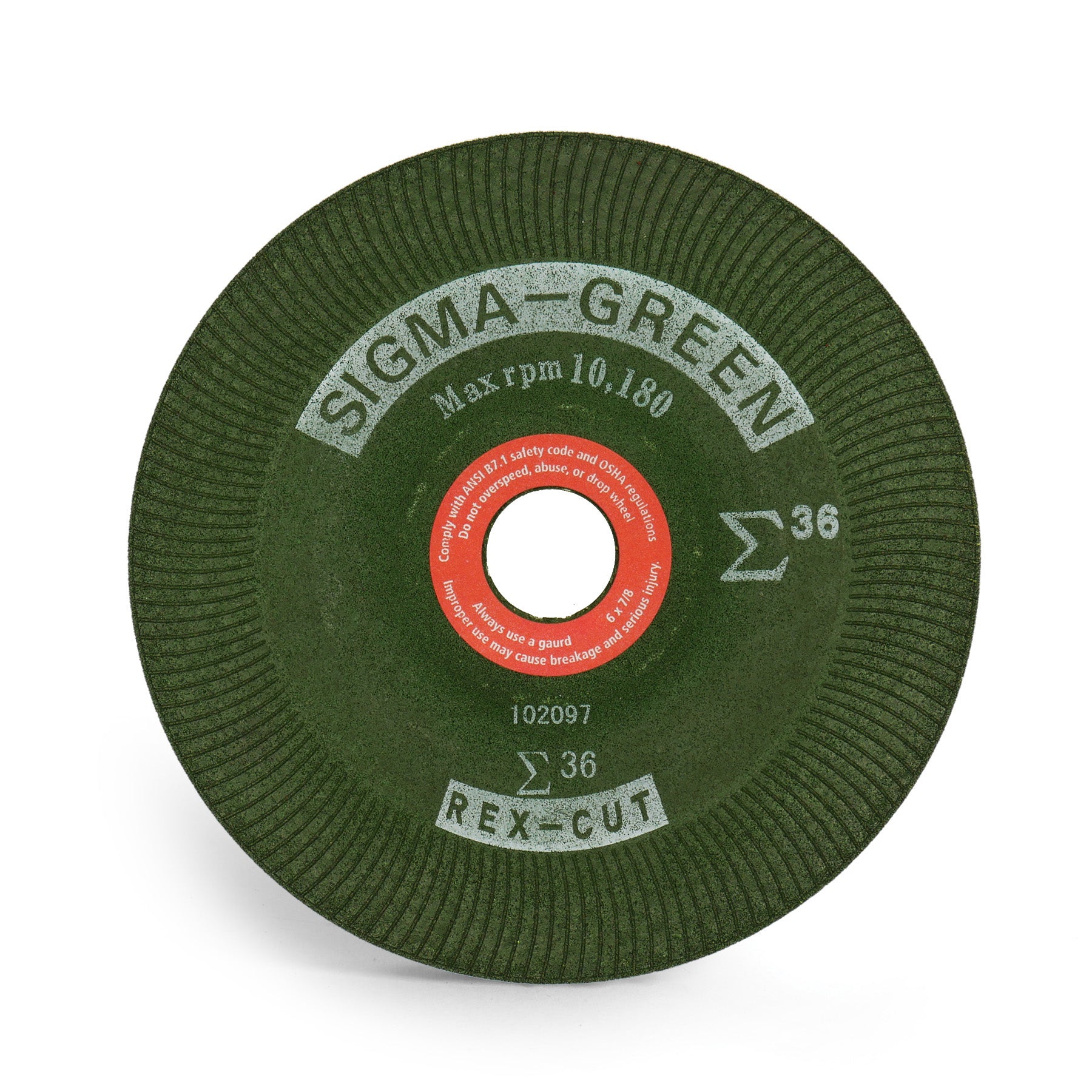 6x1x1 80 Grit Green Silicon Carbide Grinding Wheel – Type 1, GC80-I-V, CGW #38508